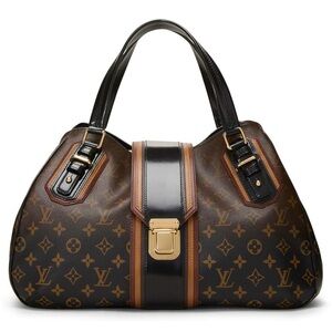Louis Vuitton Monogram Brown and Black Dome Satchel